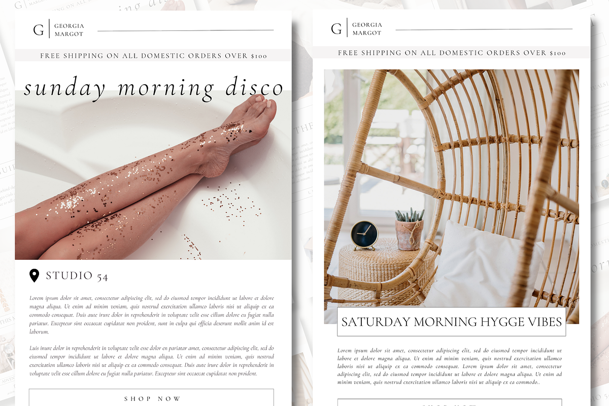 Modern Newsletter | Email Newsletter, a Templates & Theme by The Edits Shop (Photo 6 of 9)