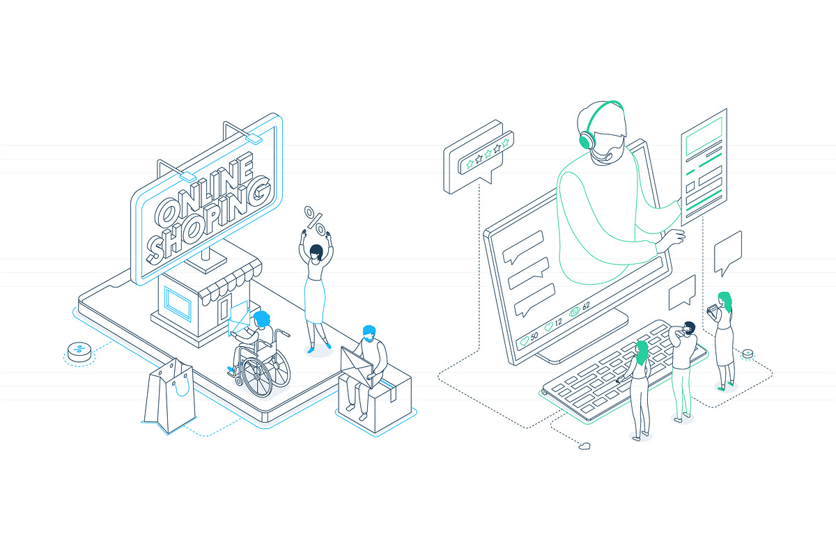 Technologies - Line Isometric Images, an iPhone Mockup by Boyko Pictures (Photo 11 of 14)
