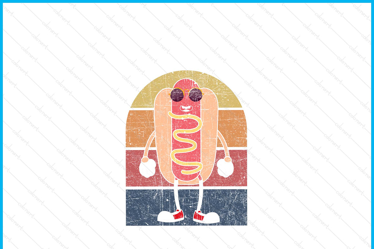 Food Cool Hot Dog SVG PNG, an Object Graphic by Creativeusart (Photo 2 of 4)