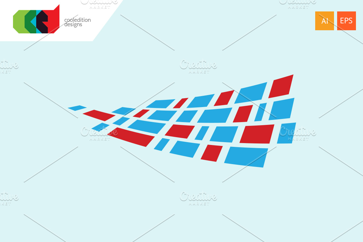 Data Flag - Logo Template, a Branding & Logo Template by Cooledition