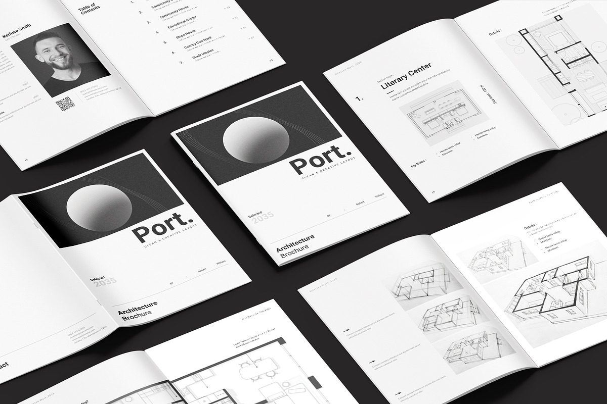 Architecture Portfolio Template, a Brochure Template by StyleArt (Photo 3 of 24)