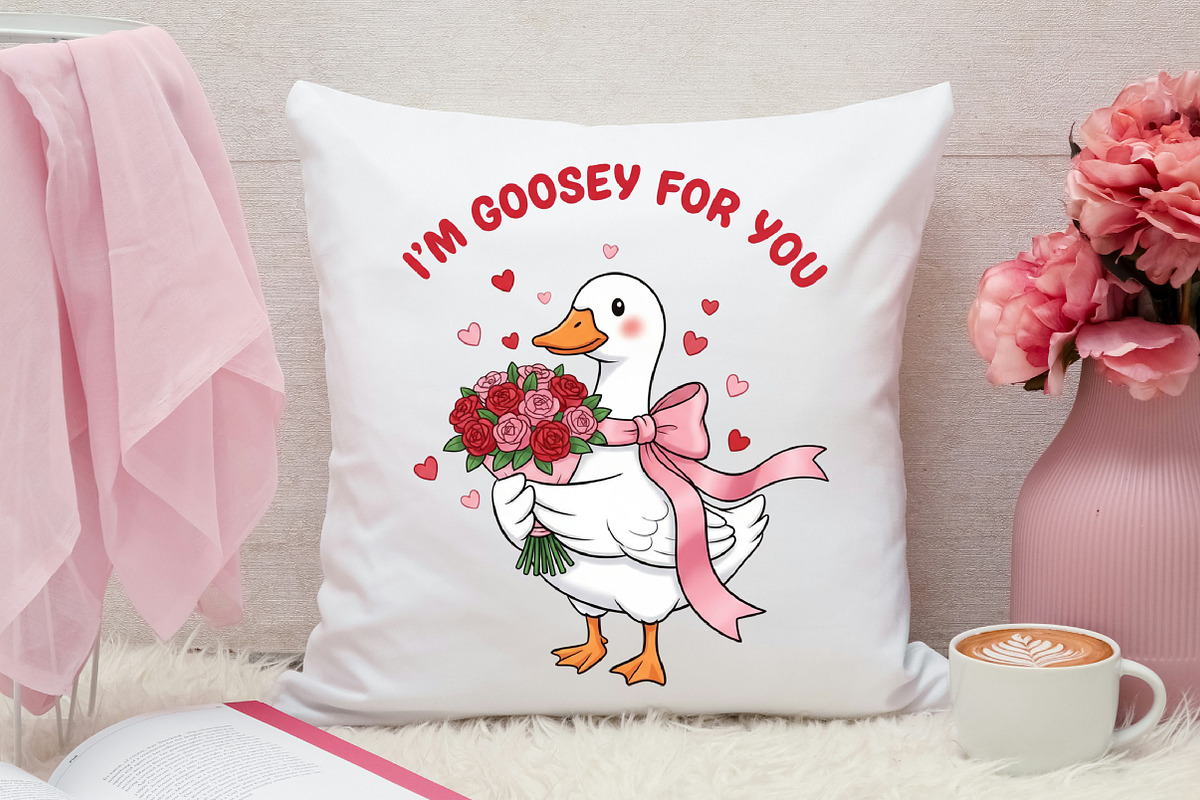 I'm Goosey For You Png, Valentine's, an Illustration by Canvas Craft (Photo 3 of 7)