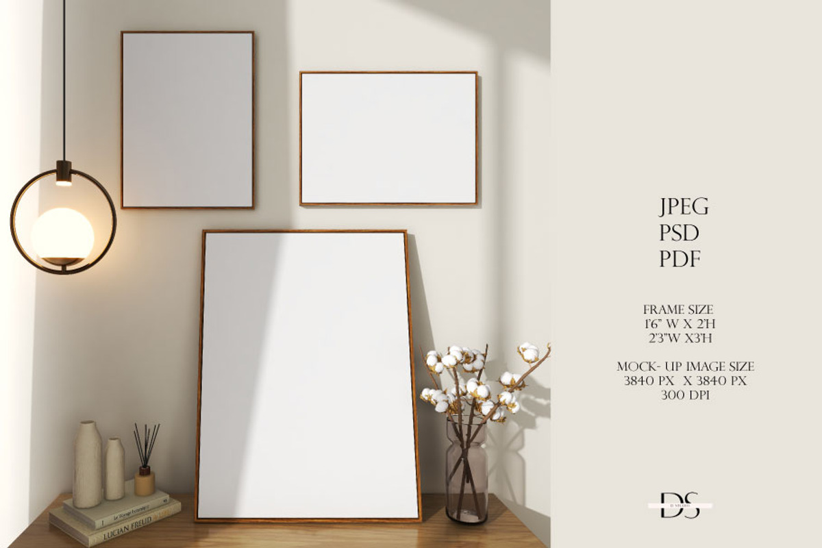 Interior mockup for wall art, a Print Template by DSTUDIO888 (Photo 2 of 4)