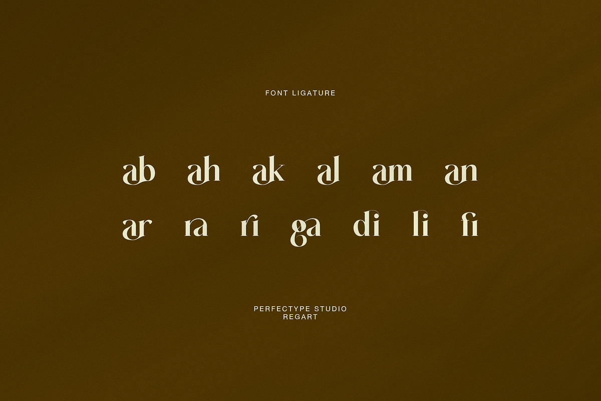 Regart Luxury Serif Font, a Serif Font by Perfectype (Photo 8 of 8)