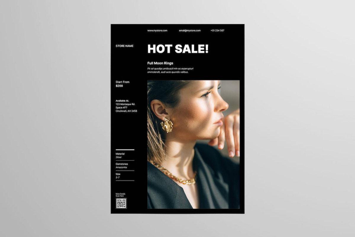 Jewelry Flyer Template, a Flyer Template by Meenom Templates (Photo 5 of 6)