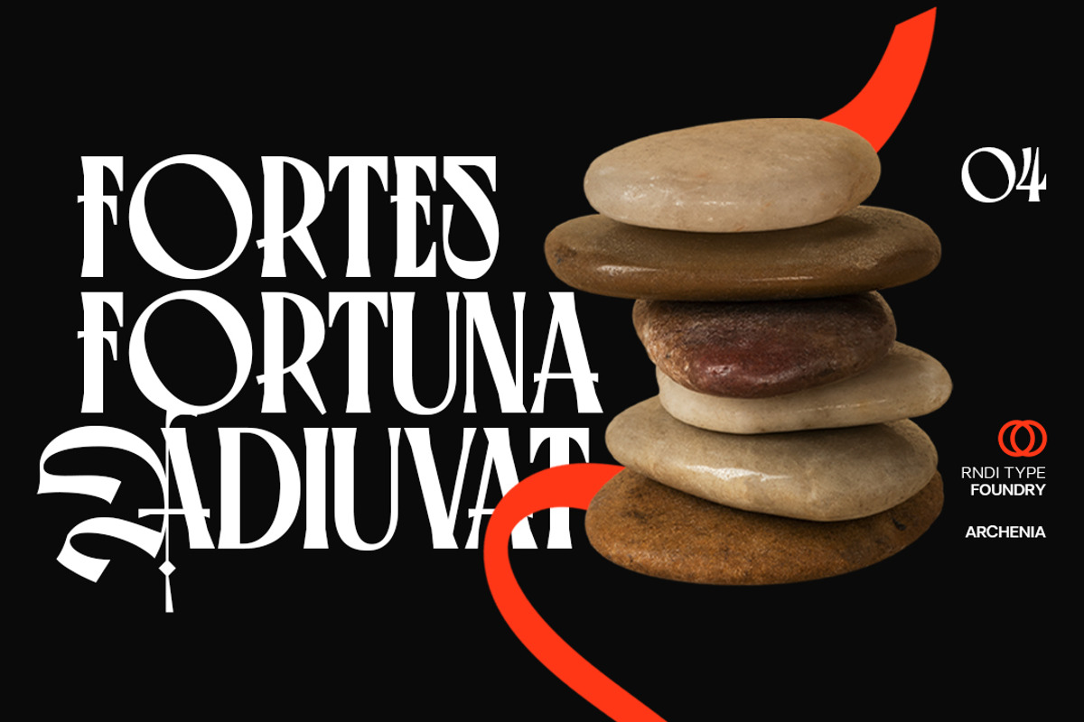 Archenia, a Blackletter Font by RNDI Type Foundry (Photo 3 of 11)