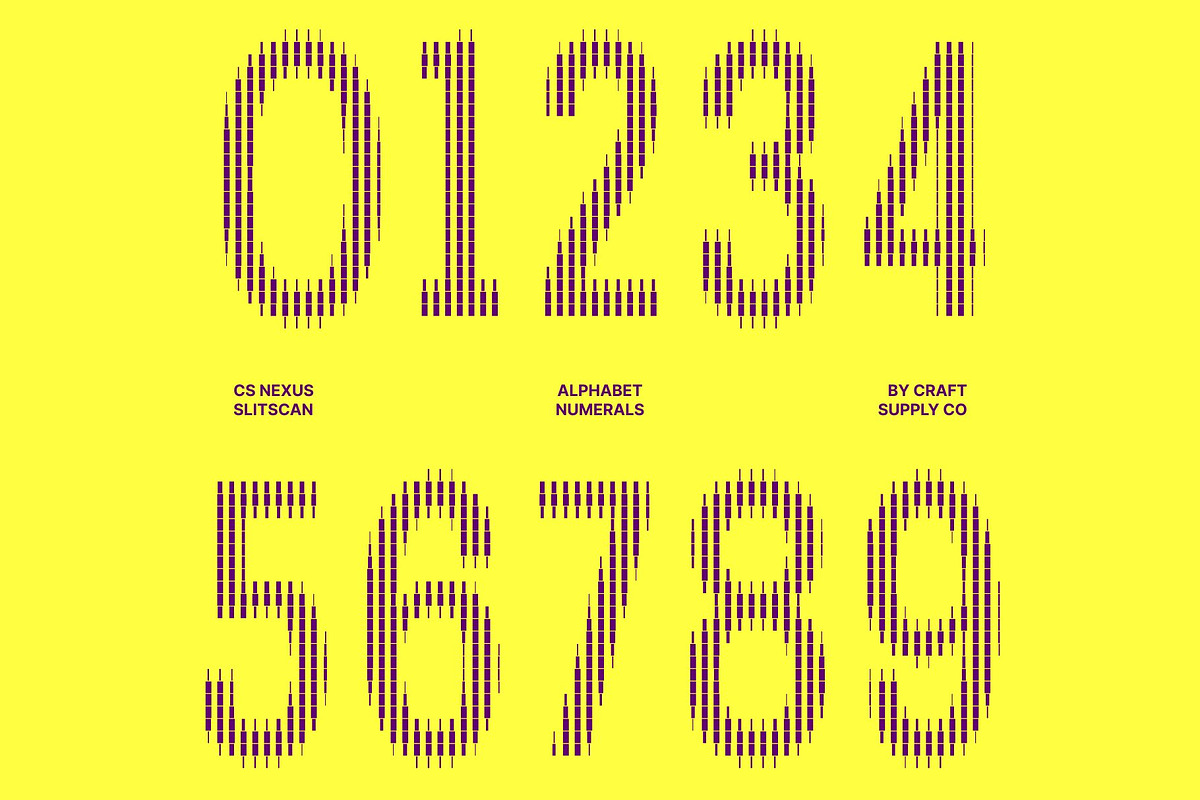 CS Nexus Slitscan, a Sans Serif Font by Craft Supply Co. (Photo 4 of 8)