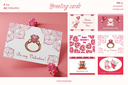 Cute kitties and teddy bears clipart, an Animal Illustration by Peviotadesign (Thumbnail 6 of 11)