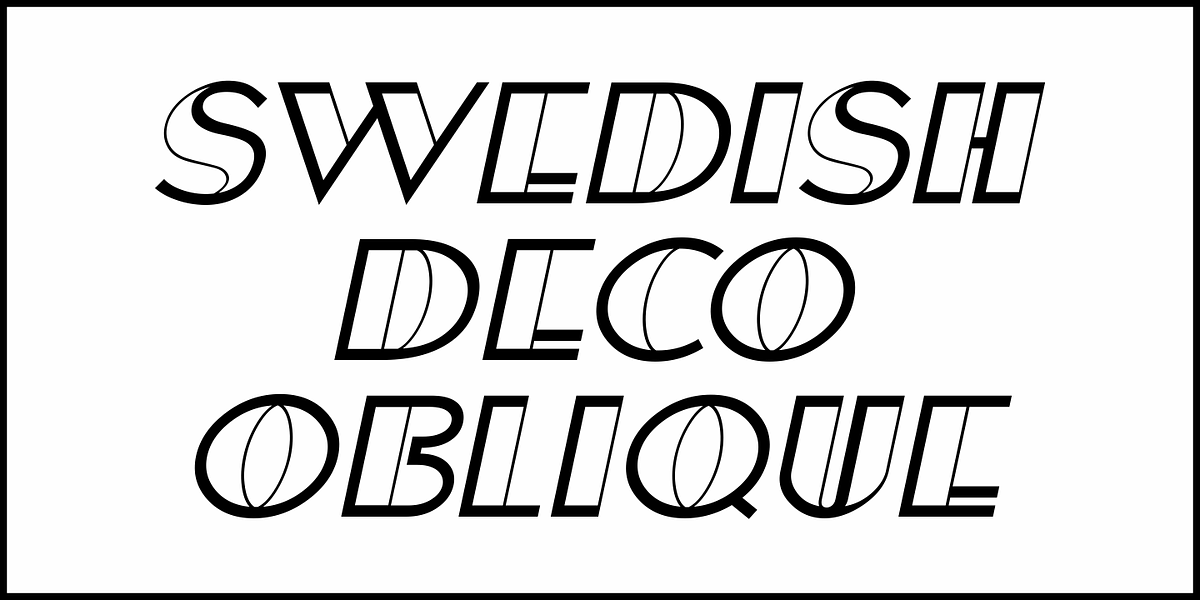Swedish Deco JNL, a Font by Jeff Levine Fonts (Photo 4 of 5)