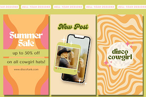 Disco Instagram Story Templates