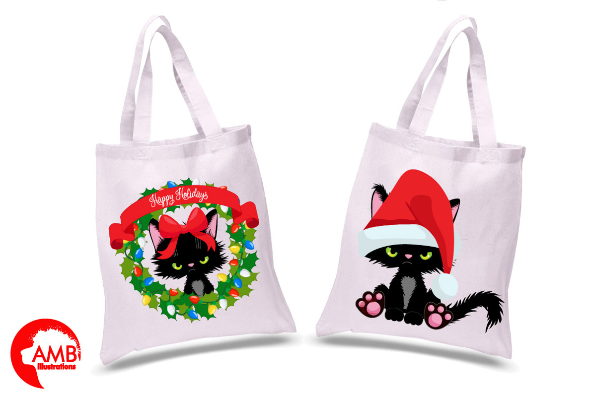 Angry Kitty Christmas AMB-2660, an Illustration by AMBillustrations (Photo 2 of 5)