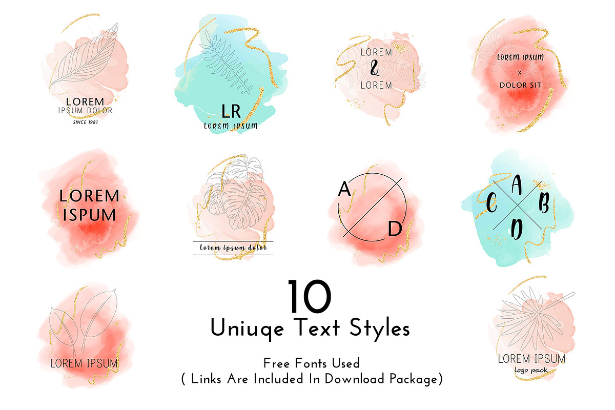 Palm & Fern Modern Floral Logo, a Branding & Logo Template by Design Unique (Photo 11 of 15)