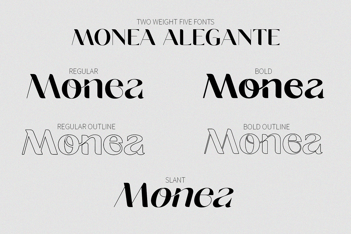 Monea Alegante, a Sans Serif Font by INKSUN™ (Photo 2 of 15)
