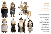 Golden Kingdom Storybook Clipart, a Decorative Illustration by The Dutch Lady Designs (Thumbnail 6 of 10)
