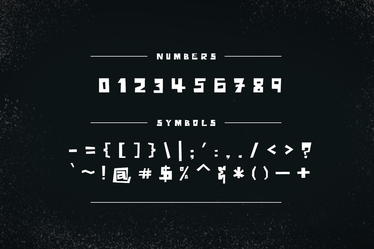Oberplank Font preview 3