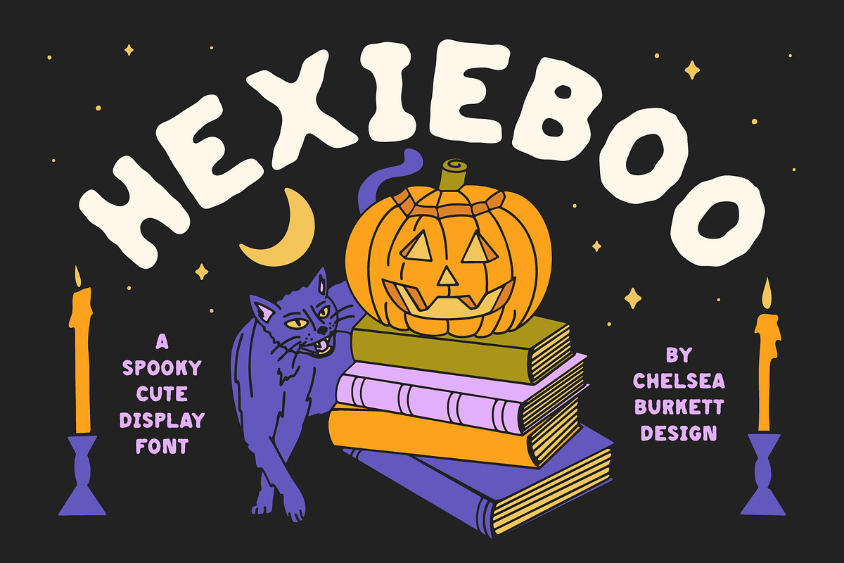 Hexieboo Font, a Sans Serif Font by Chelsea Burkett (Photo 1 of 6)