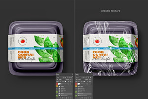 Plastic Food Container Mockup