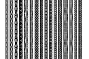 Black Vector Lace Borders, an Illustration by Amanda Ilkov (Thumbnail 4 of 5)