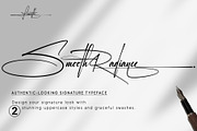 Smooth Radiance | Signature Font, a Script Font by Lemonthe (Thumbnail 1 of 12)
