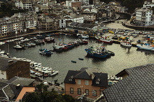 Fishing Port in a European Coastal V, a Background Photo by Perpis