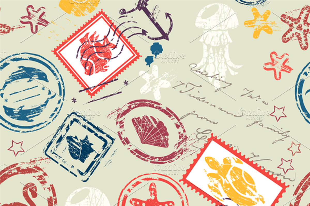Seamless patterns with tropical elem preview 4