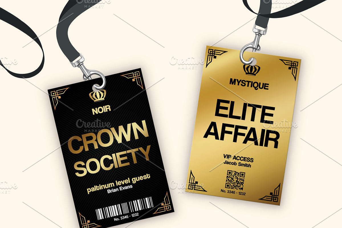 Gold ID Badge, a Card Template by Tzochko (Photo 3 of 5)