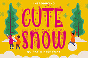 Cute Snow - Quirky Winter Font, a Font by PutraCetol Studio (Thumbnail 1 of 18)