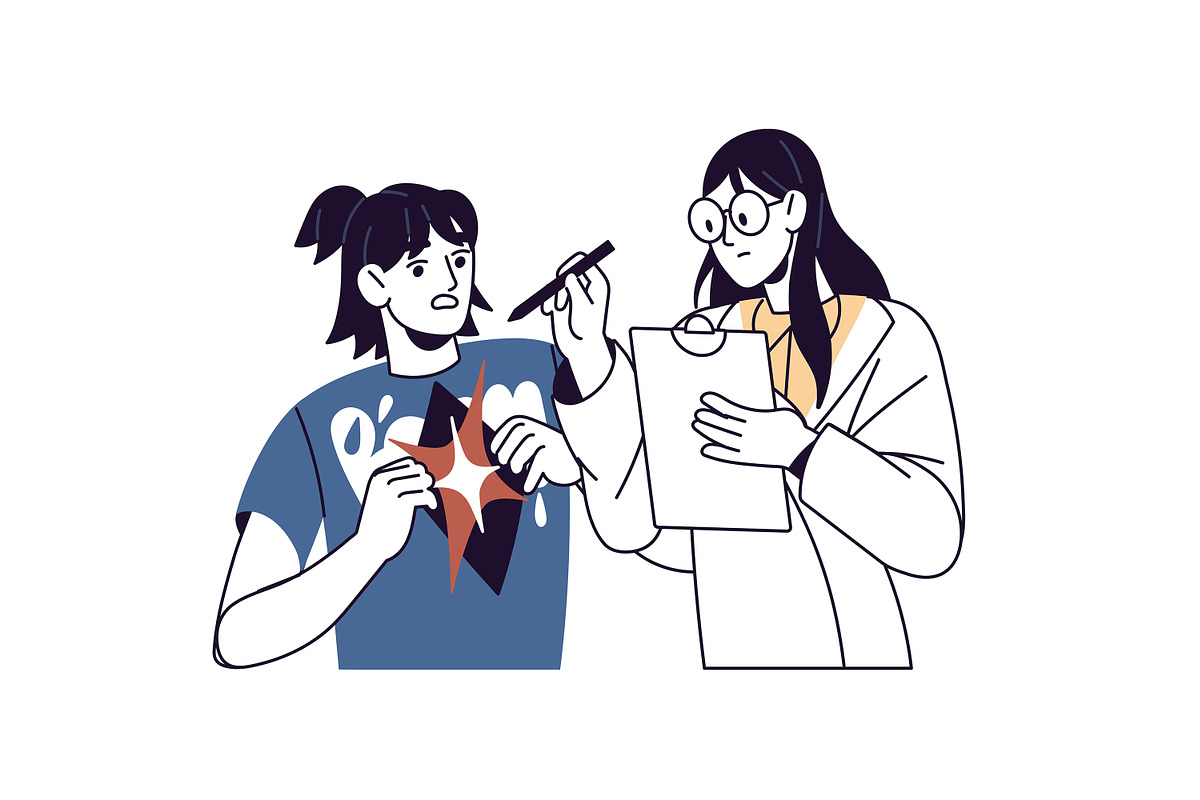 Psychotherapy, psychology concept, a Healthcare Illustration by PaperTrident (Photo 10 of 10)