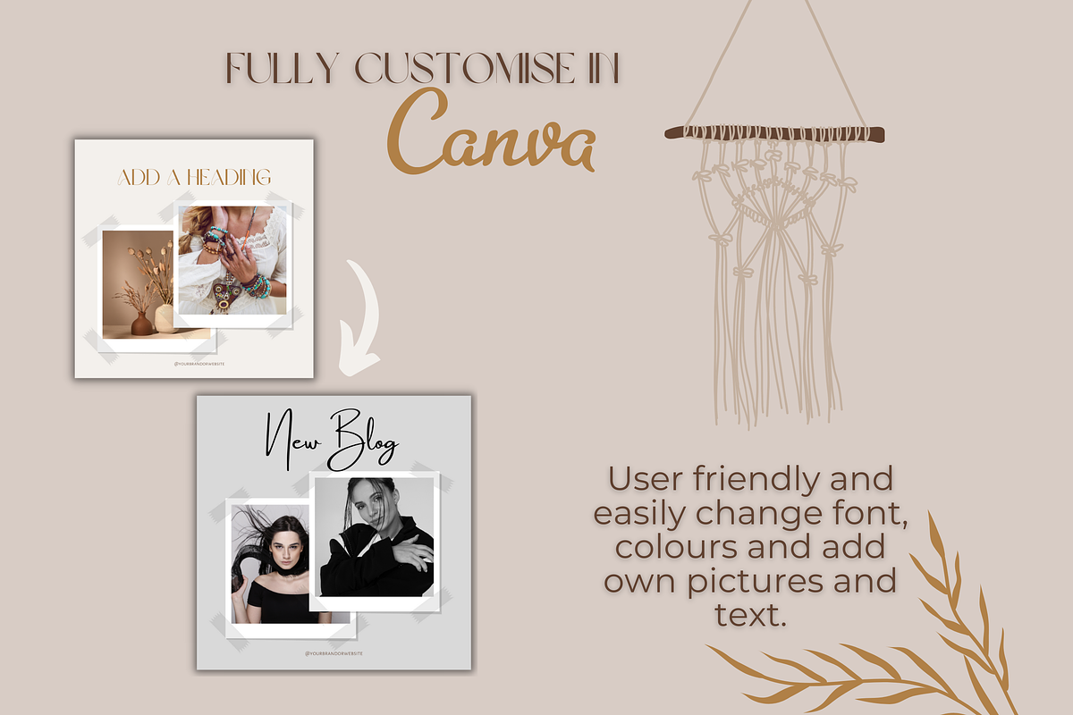 Boho Chic Minimal Instagram Template, a Social Media Template by Faytemplates (Photo 6 of 8)