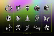 CYBER Y2K Chrome Shapes, an Object Graphic by Desert Poetic (Thumbnail 6 of 6)