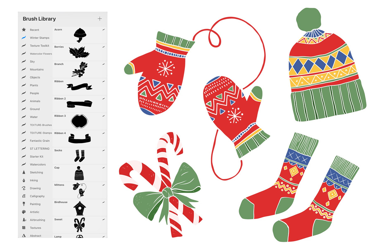 Winter Story - brushes for Procreate, a Brush Add-On by Alina Sh (Photo 4 of 7)