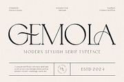 Gemola Serif Font – Elegant Font, a Serif Font by HansCo Studio (Thumbnail 1 of 10)