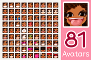 vector BIG avatars SET, a Templates & Theme by WINDmade (Thumbnail 25 of 40)