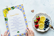 Watercolor Lemon Tiles 69 Assets, a Decorative Illustration by SunnJaneArt (Thumbnail 12 of 14)