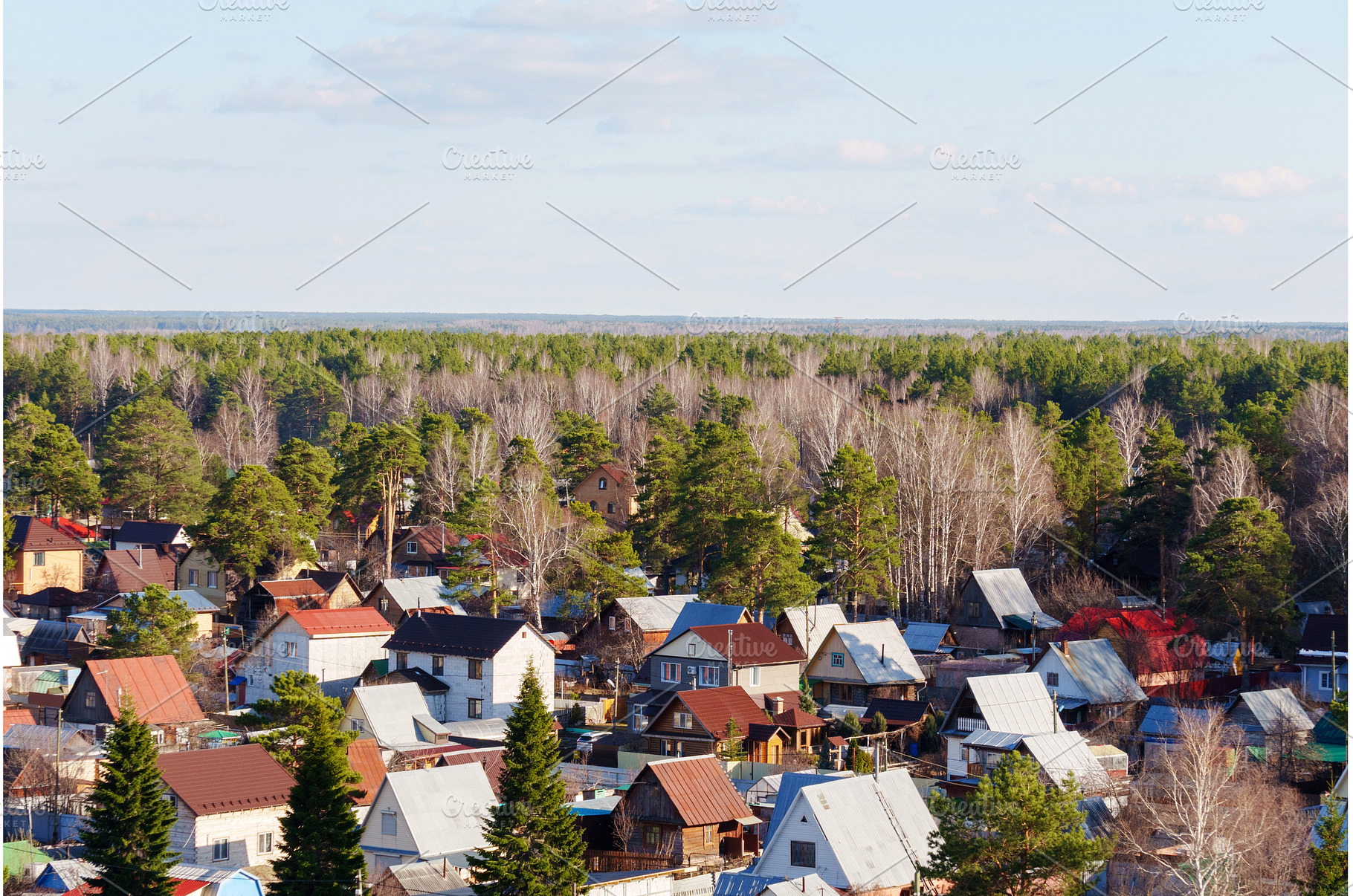 Charming rural village surrounded by, a Nature Photo by darksoul72