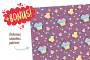 Sweet cupcakes, an Illustration by Zhe Vasylieva (Thumbnail 4 of 4)