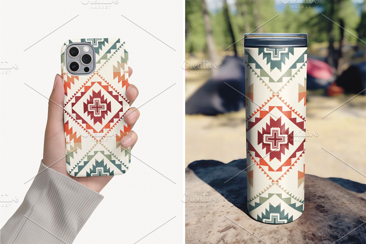Colorful Southwestern Pattern, a Pattern Graphic by PPEthnicDecorPattern (Photo 9 of 9)