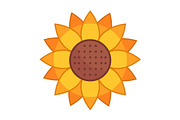 Sunflower Illustration Icon, an Icon by Pexelpy (Thumbnail 1 of 2)