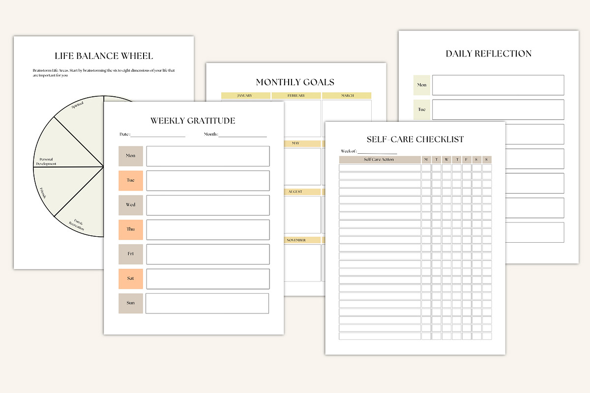 2026 Life Goals Vision Board Workbook preview 7