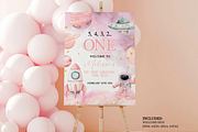 Girl Astronaut First Birthday, an Invitation Template by Digital_Mind (Thumbnail 3 of 3)