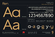 Ren - Sans serif font family, a Sans Serif Font by Artistic & Unique (Thumbnail 8 of 15)