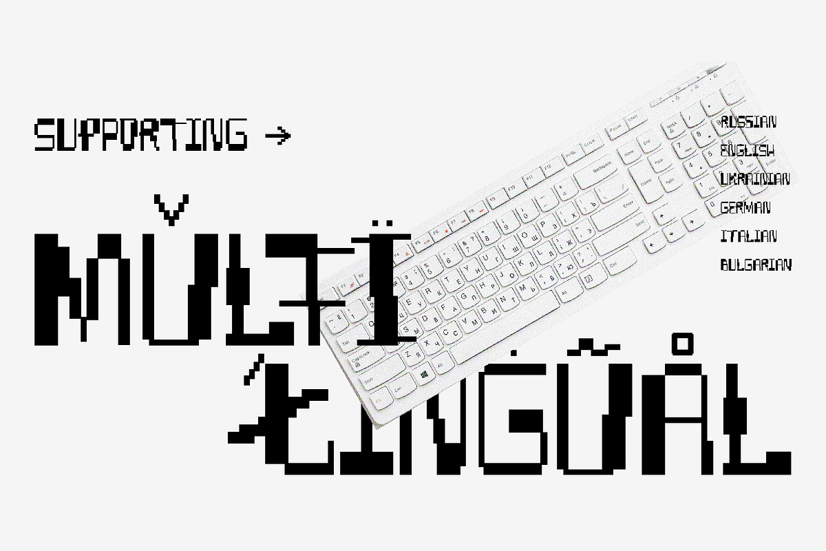 SK Fillout — Display Pixel Font, a Font by Shriftovik Type Foundry (Photo 2 of 11)