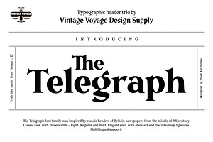 The Telegraph Font Family