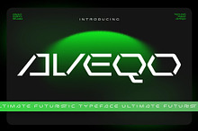 Aveqo – Futuristic Display Font