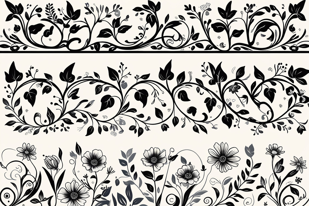 Beautiful floral decoration elements, an Illustration by Amazin_art (Photo 17 of 17)