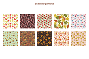 Fall Vector Seamless Patterns, a Pattern Graphic by Digitaliya (Thumbnail 2 of 10)