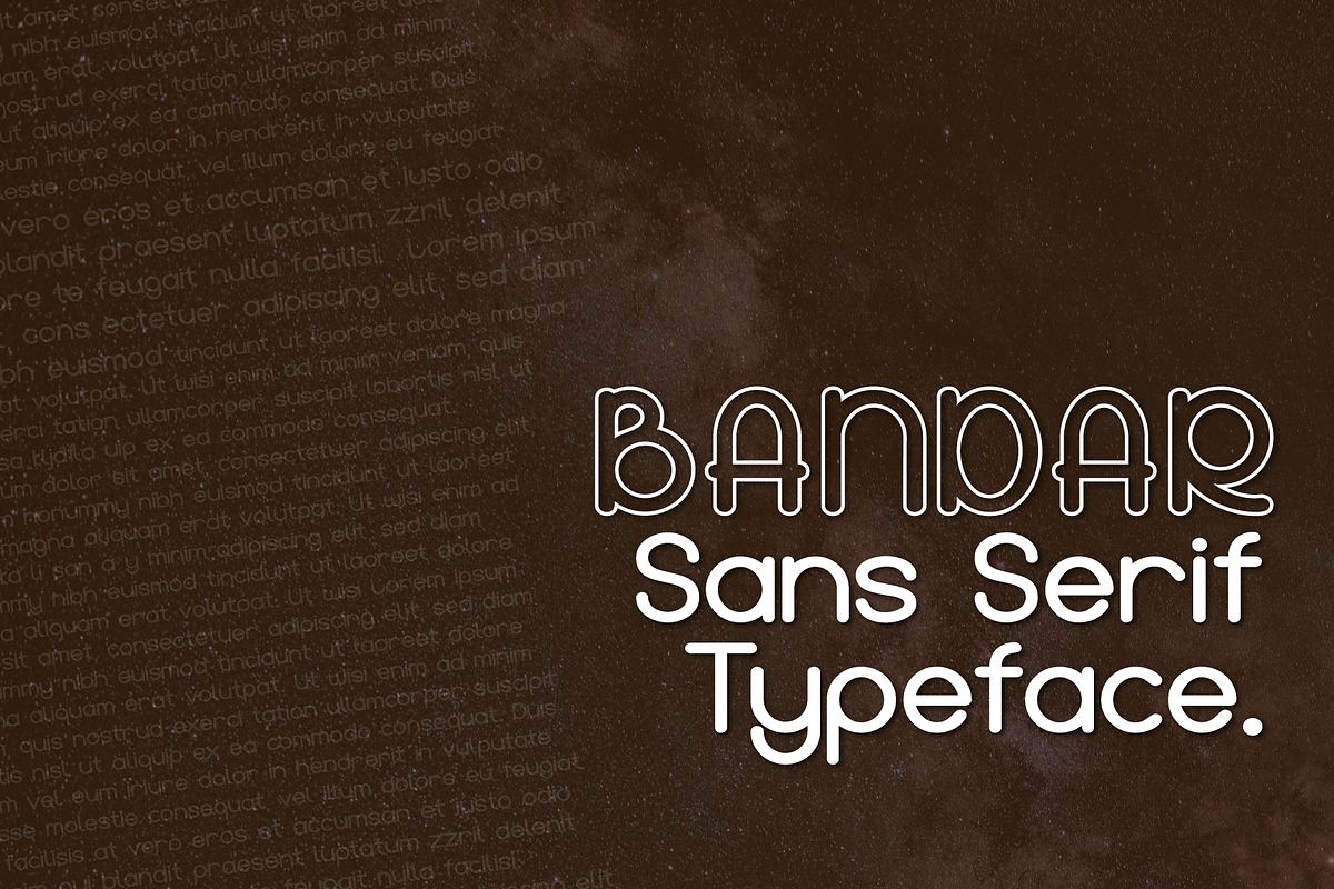 Bandar - Sans Serif Modern Font, a Sans Serif Font by Afkari Studio (Photo 7 of 11)