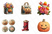 Groovy Halloween Sewing Clipart PNG, an Illustration by DreamPrint404 (Thumbnail 3 of 5)