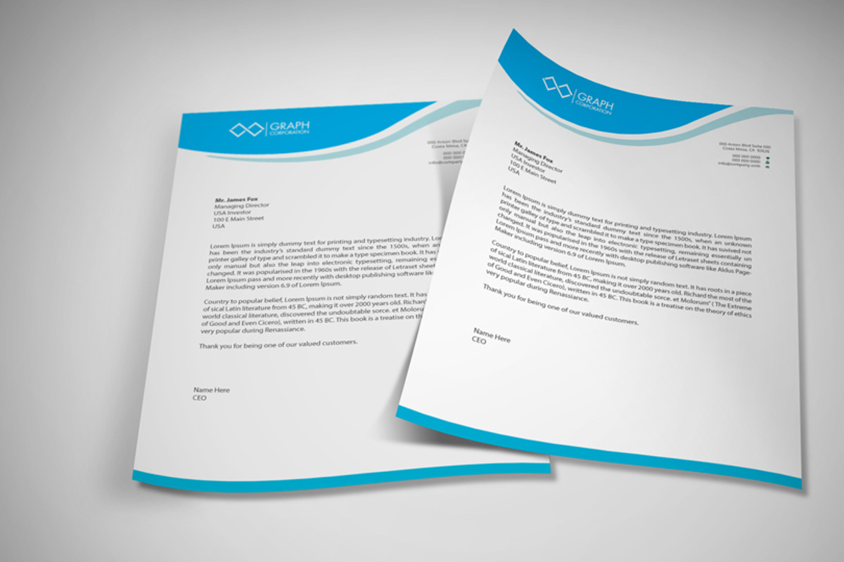 Letterhead, a Stationery Template by asimalikhan555 (Photo 2 of 4)