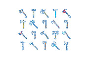 Axe and hatchet tools collection, an Object Graphic by pikepicture (Thumbnail 1 of 3)